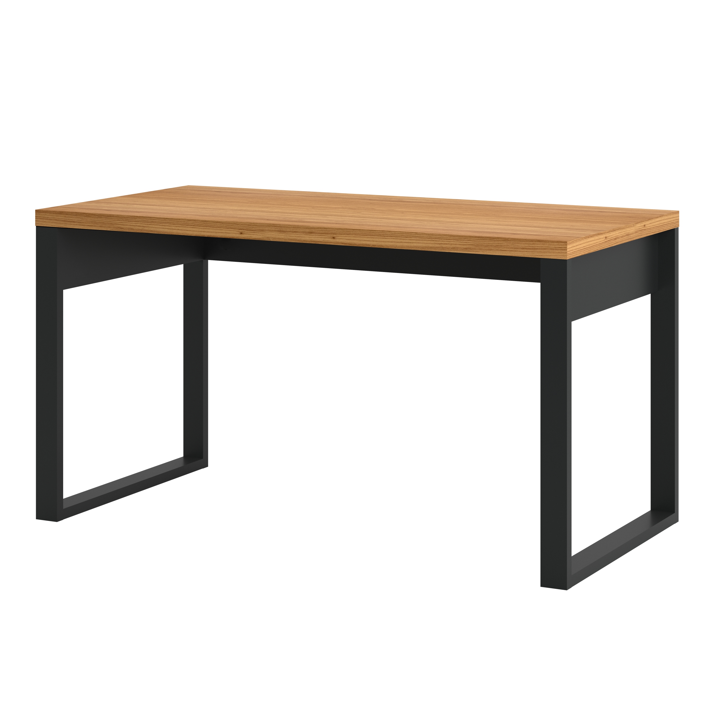 Mesa de escritório industrial - preto