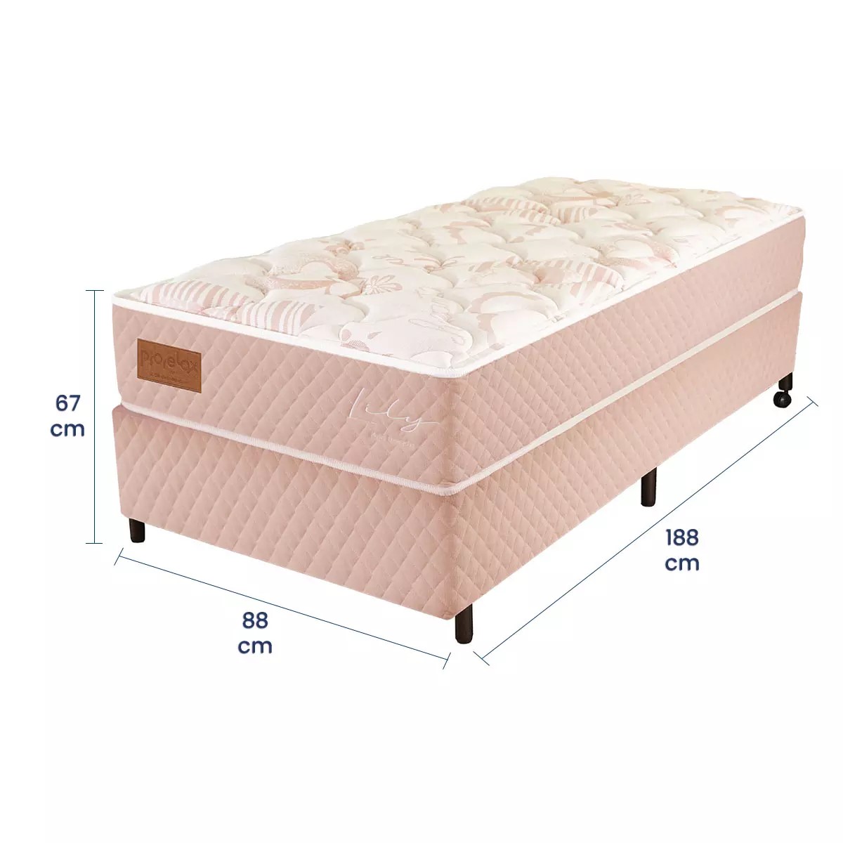 Colchão com box Solteiro Infantil - modelo Lily Colchão com box Solteiro Infantil - modelo Lily