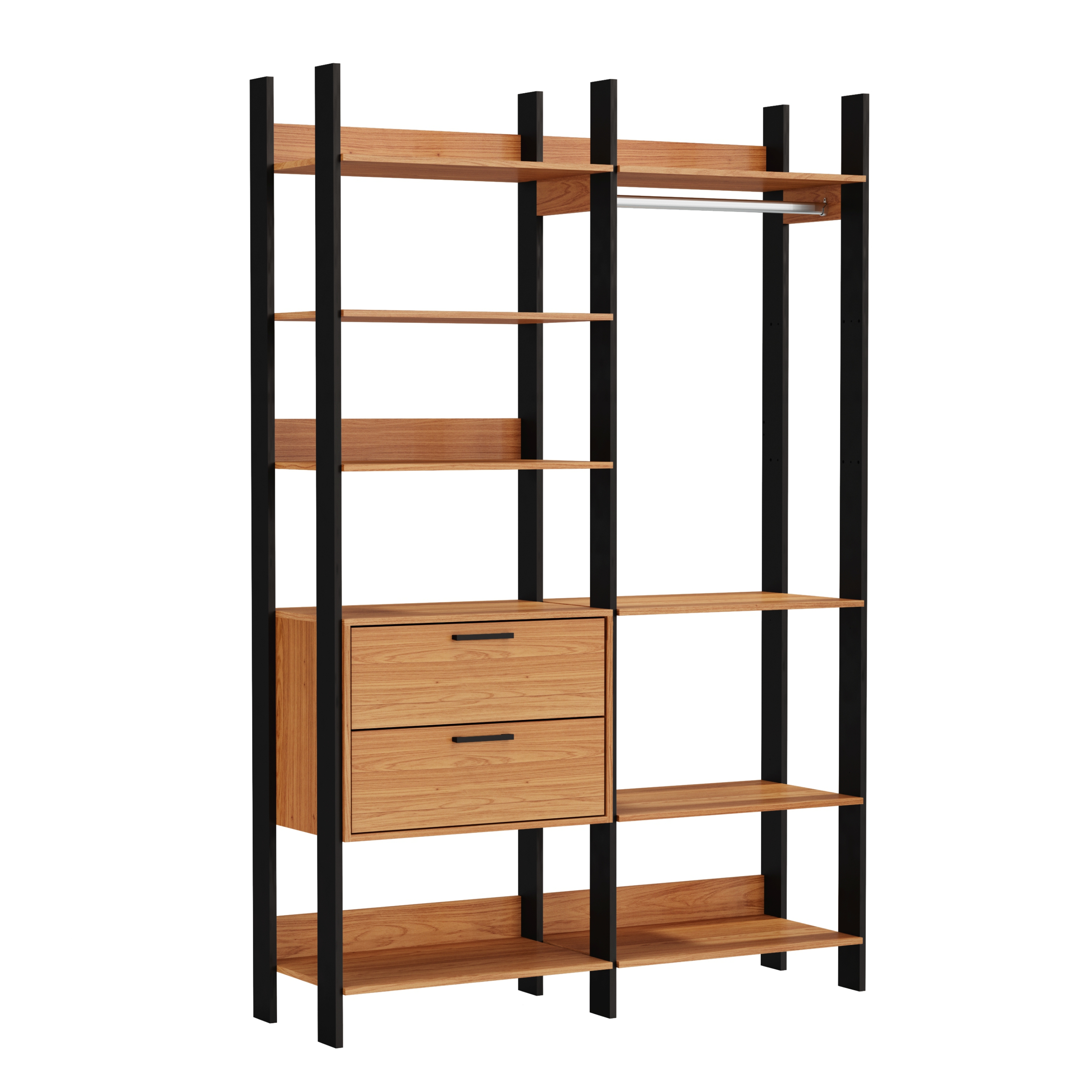 Closet Industrial duas torres - preto