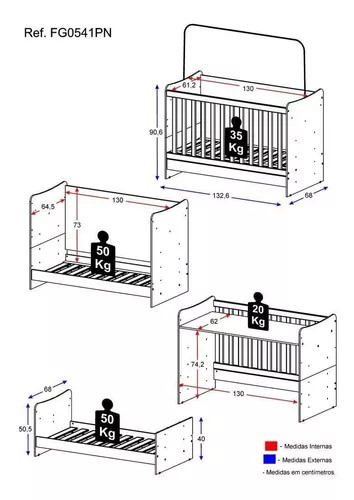 Berço 4 em 1 Evolution