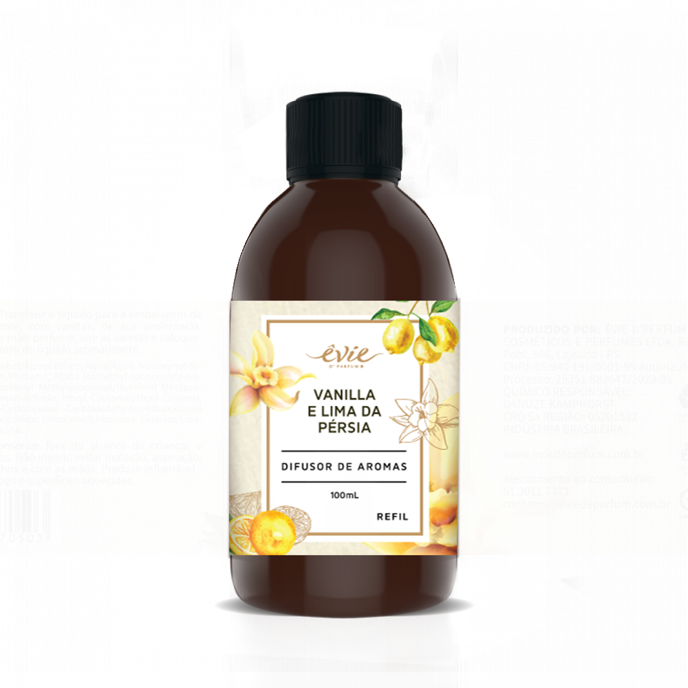 Difusor de Aroma 100ml - Vanilla e Lima da Pérsia